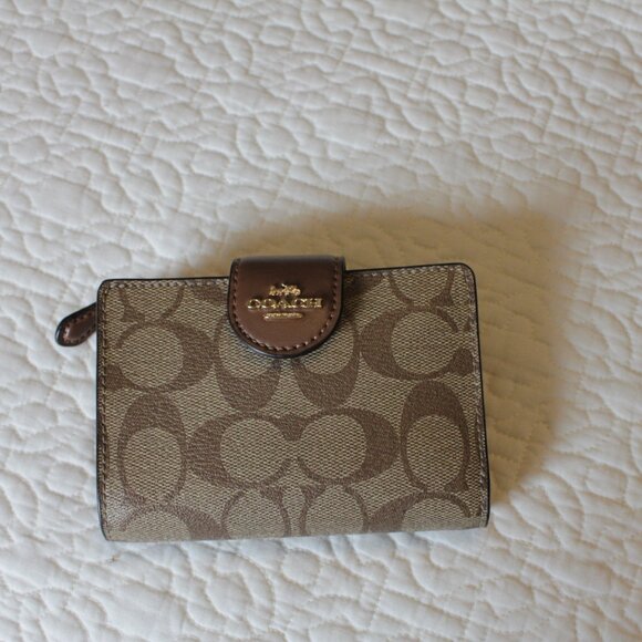 Coach Brown and Tan Wallet